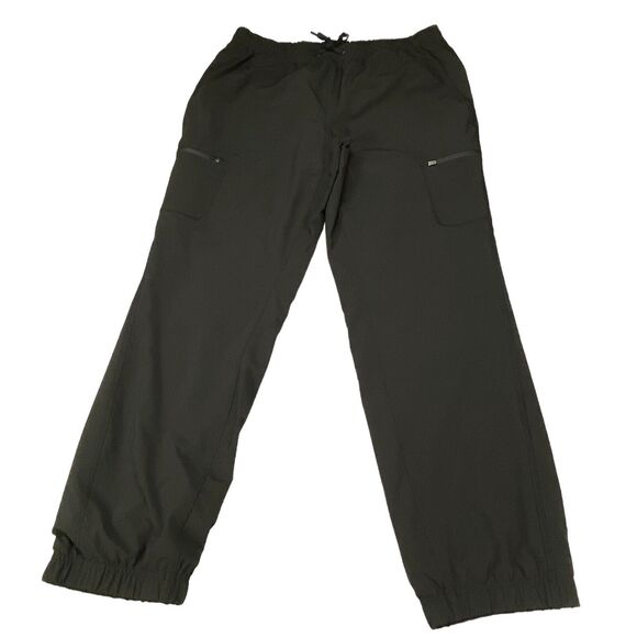 Eddie Bauer Lined Sweatpants Womens Size 14 Black  Elastic Waist Drawstring - Picture 9 of 16